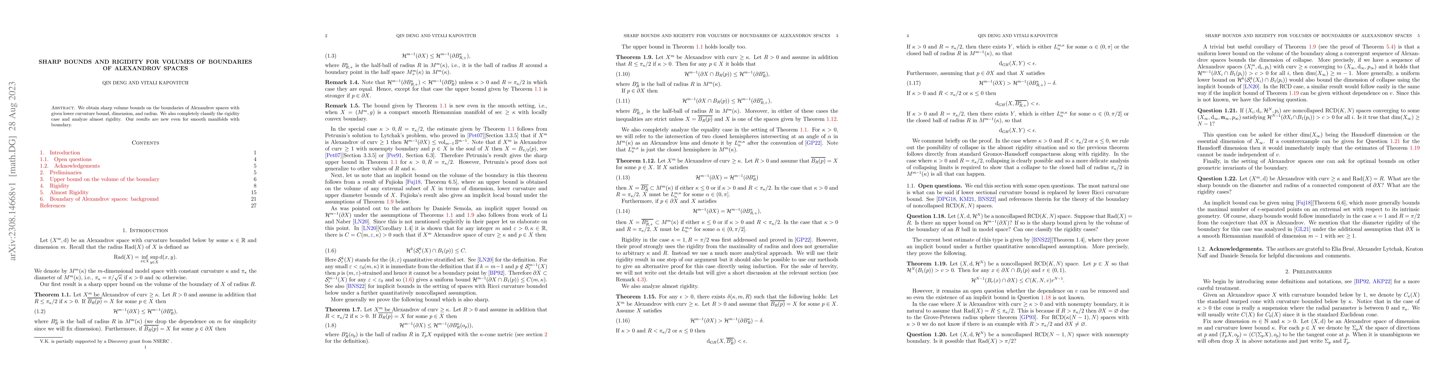 Thumbnail for Sharp bounds and rigidity for volumes of boundaries of Alexandrov spaces