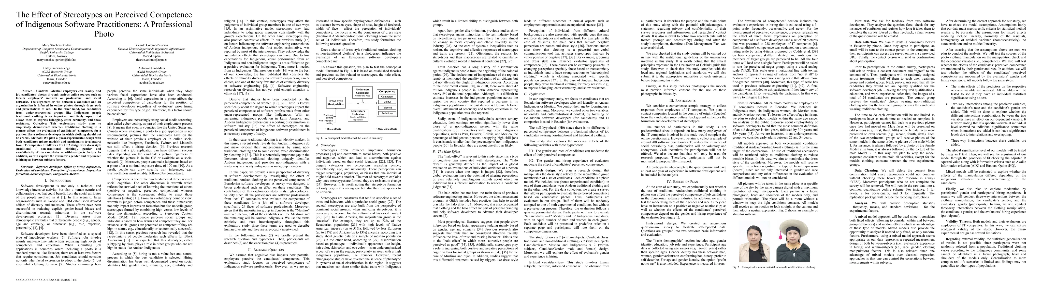 Thumbnail for The Effect of Stereotypes on Perceived Competence of Indigenous Software
  Practitioners: A Professional Photo