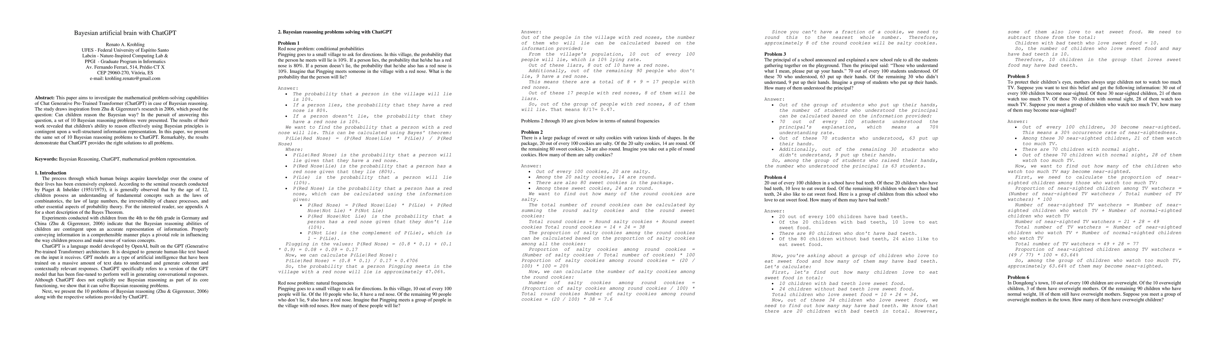 Thumbnail for Bayesian artificial brain with ChatGPT