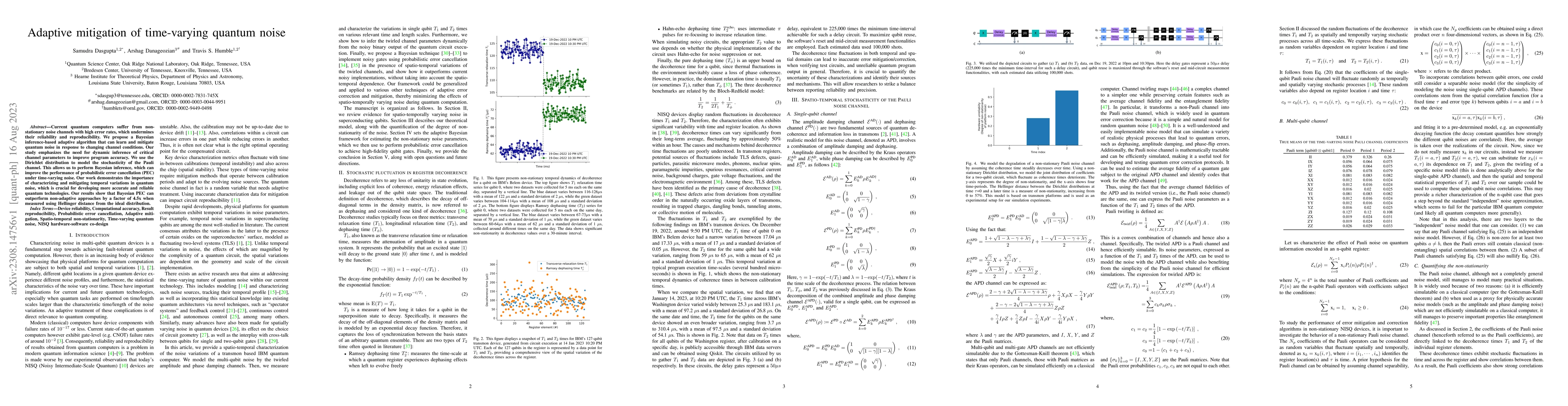 Thumbnail for Adaptive mitigation of time-varying quantum noise