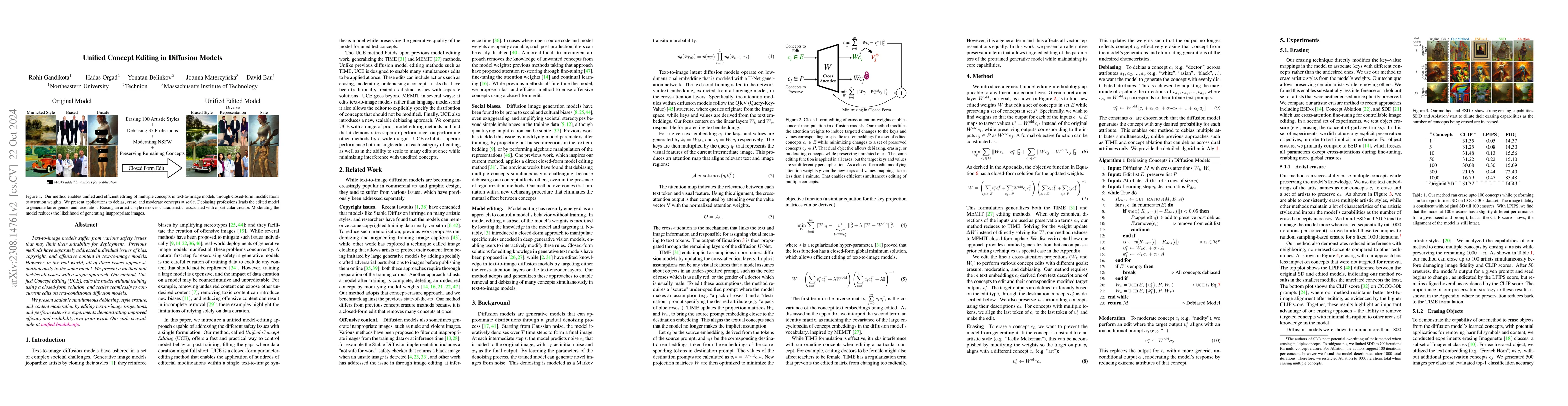 Thumbnail for Unified Concept Editing in Diffusion Models