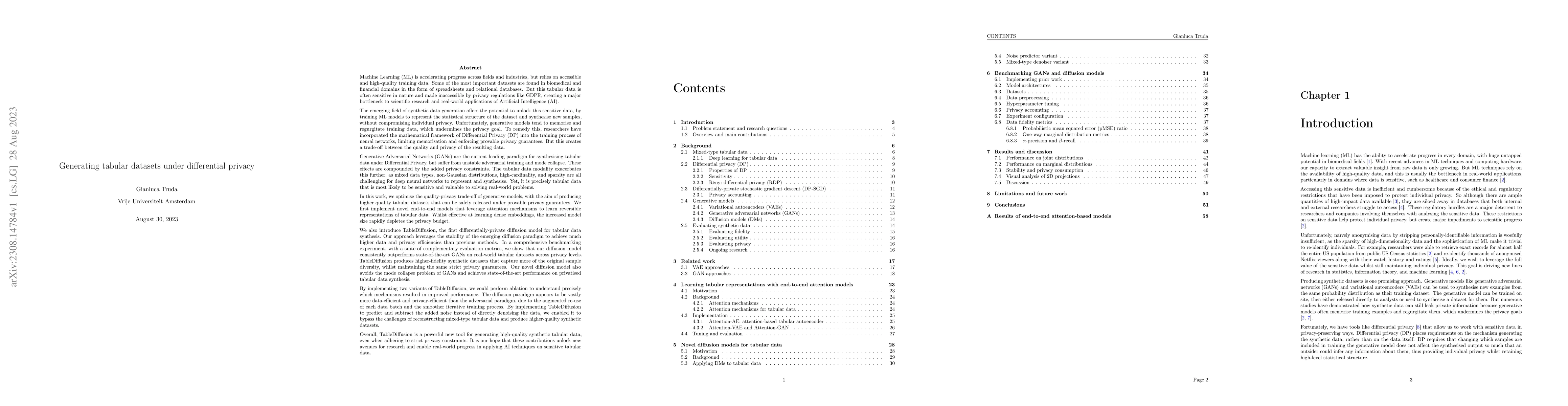 Thumbnail for Generating tabular datasets under differential privacy