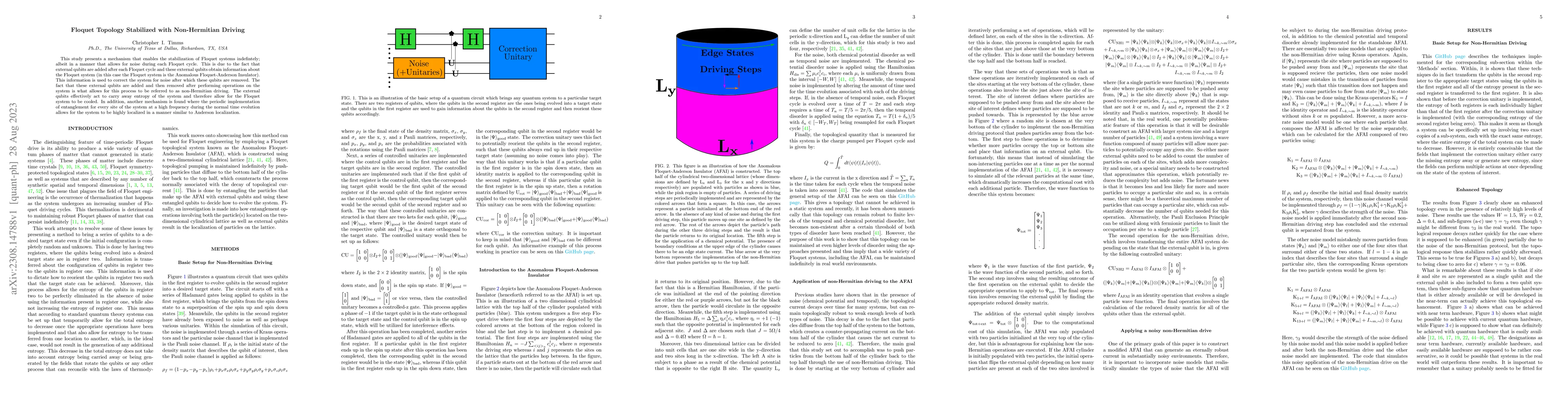 Thumbnail for Floquet Topology Stabilized with Non-Hermitian Driving