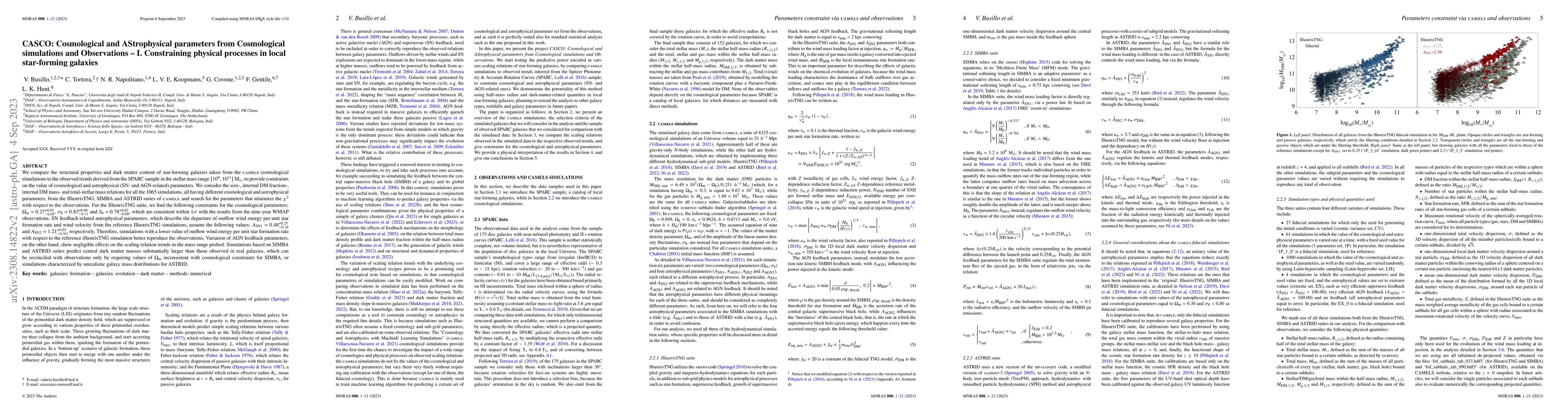 Thumbnail for CASCO: Cosmological and AStrophysical parameters from Cosmological
  simulations and Observations -- I. Constraining physical processes in local
  star-forming galaxies