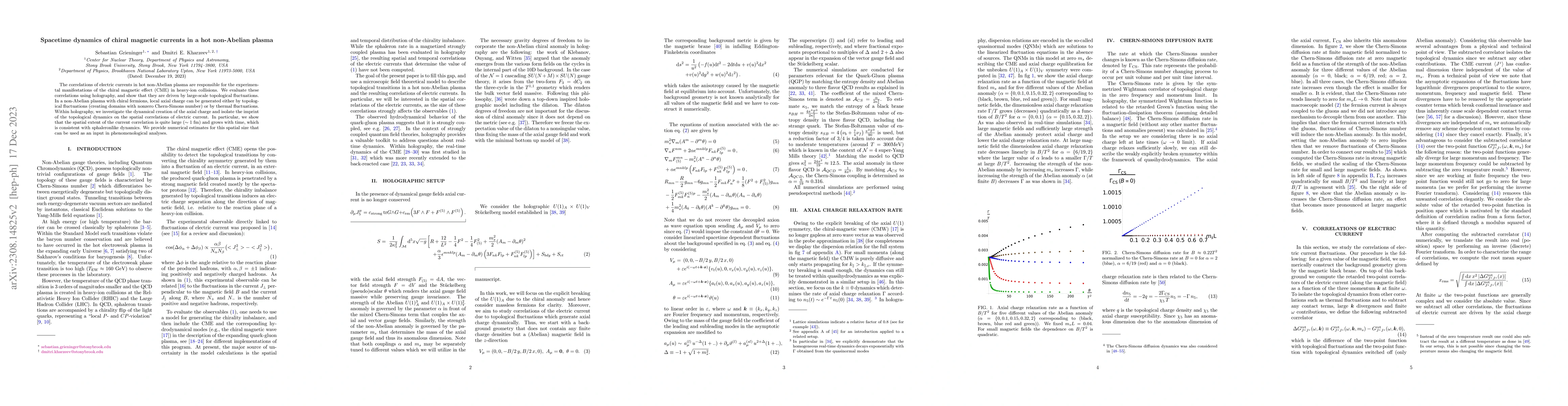 Thumbnail for Spacetime dynamics of chiral magnetic currents in a hot non-Abelian
  plasma