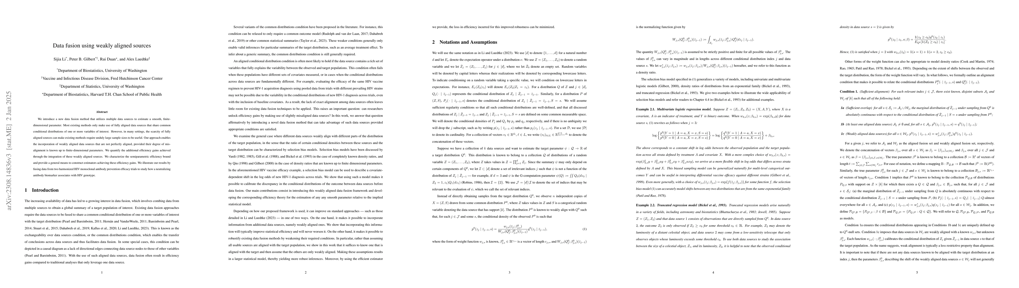 Thumbnail for Data fusion using weakly aligned sources