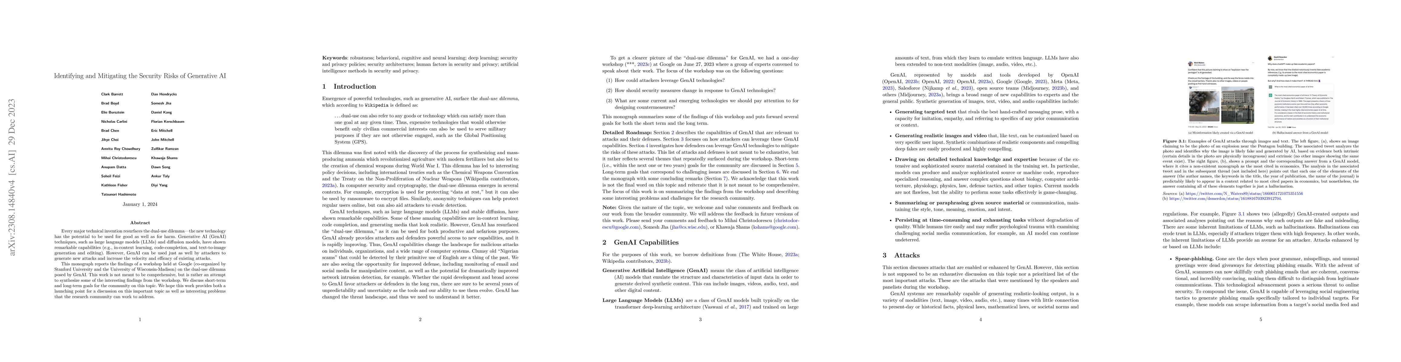 Thumbnail for Identifying and Mitigating the Security Risks of Generative AI