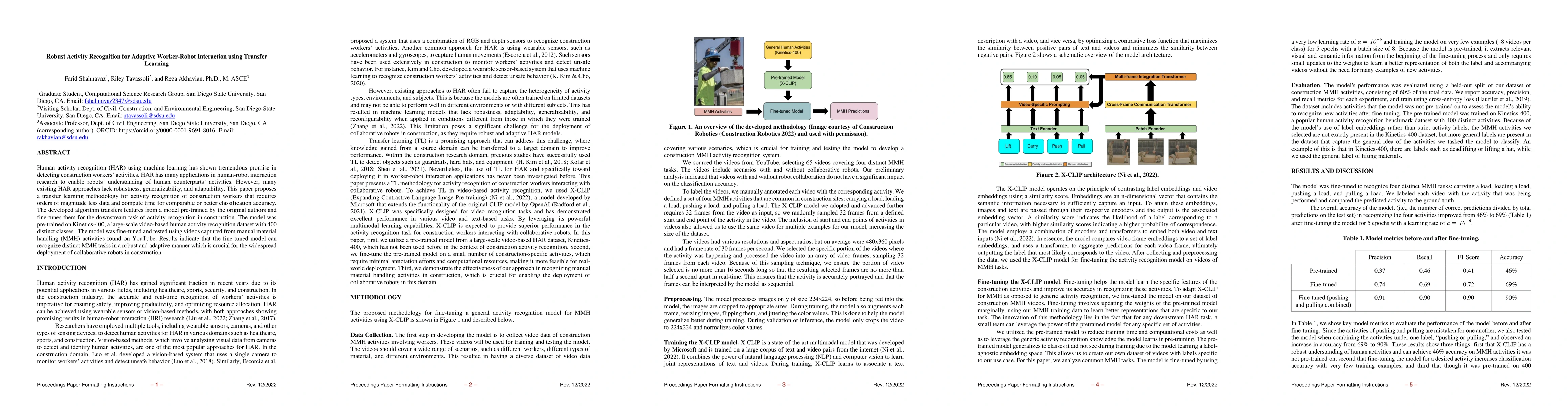 Thumbnail for Robust Activity Recognition for Adaptive Worker-Robot Interaction using
  Transfer Learning