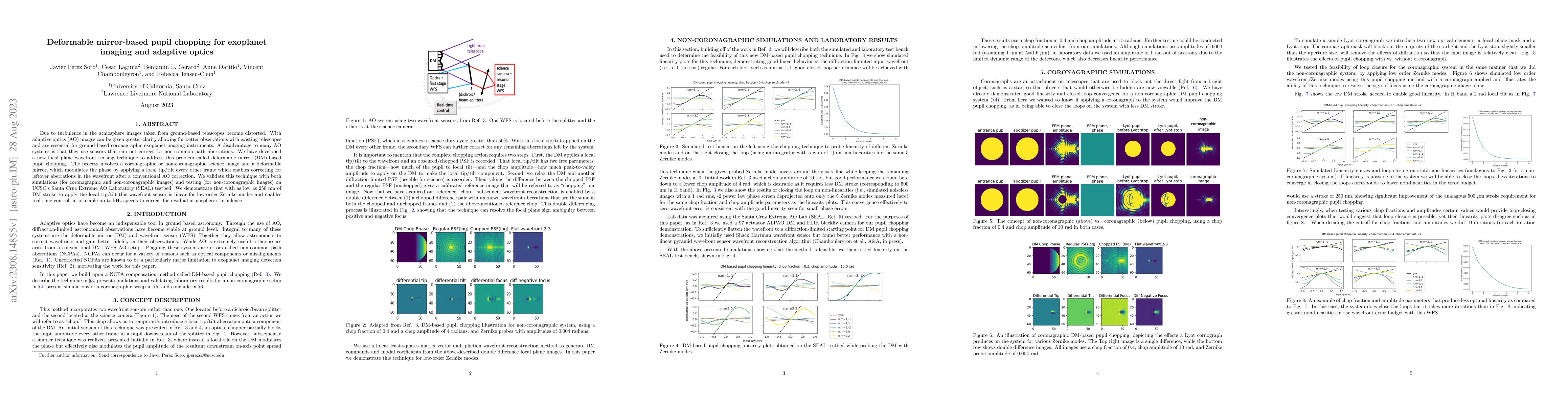 Thumbnail for Deformable mirror-based pupil chopping for exoplanet imaging and
  adaptive optics