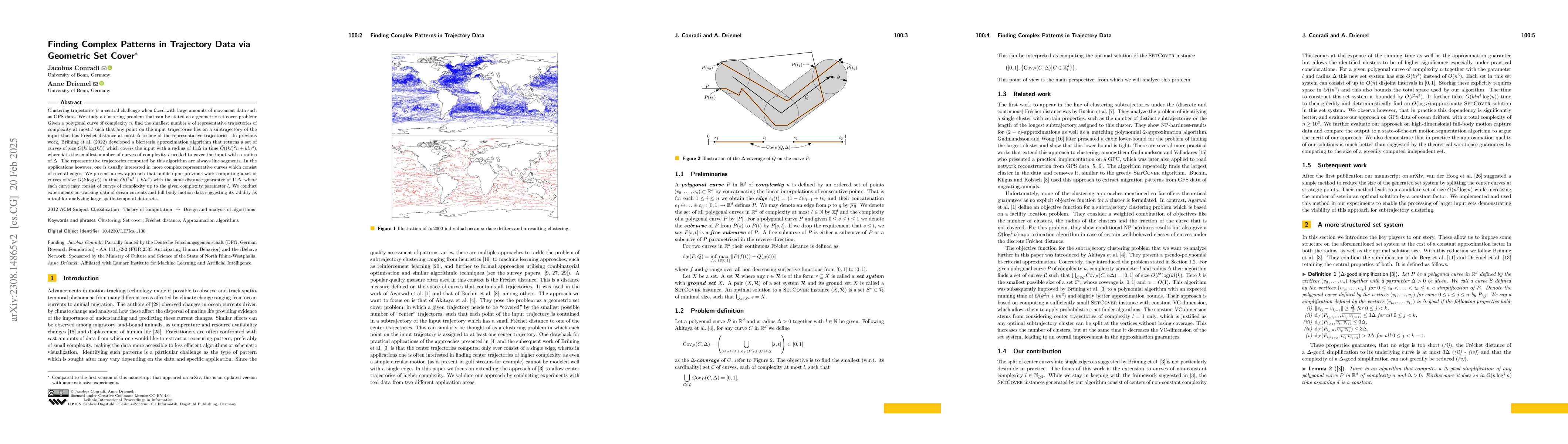 Thumbnail for Finding Complex Patterns in Trajectory Data via Geometric Set Cover