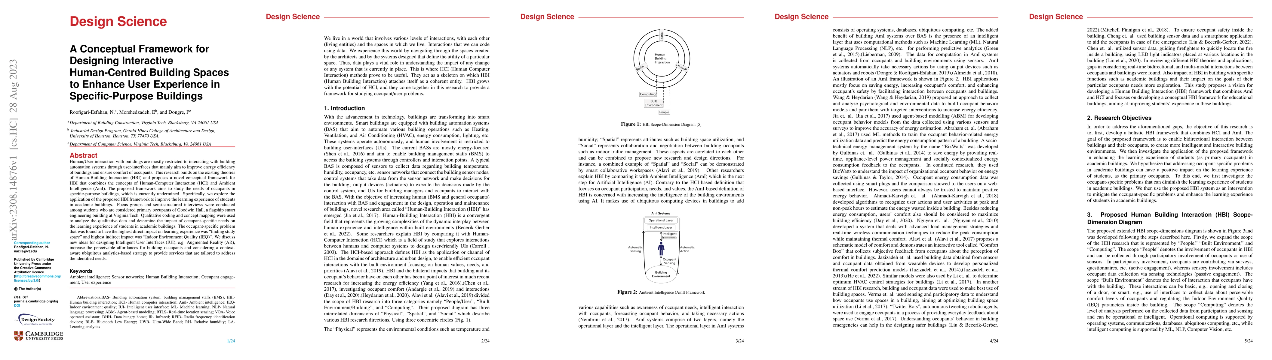 Thumbnail for A Conceptual Framework for Designing Interactive Human-Centred Building
  Spaces to Enhance User Experience in Specific-Purpose Buildings
