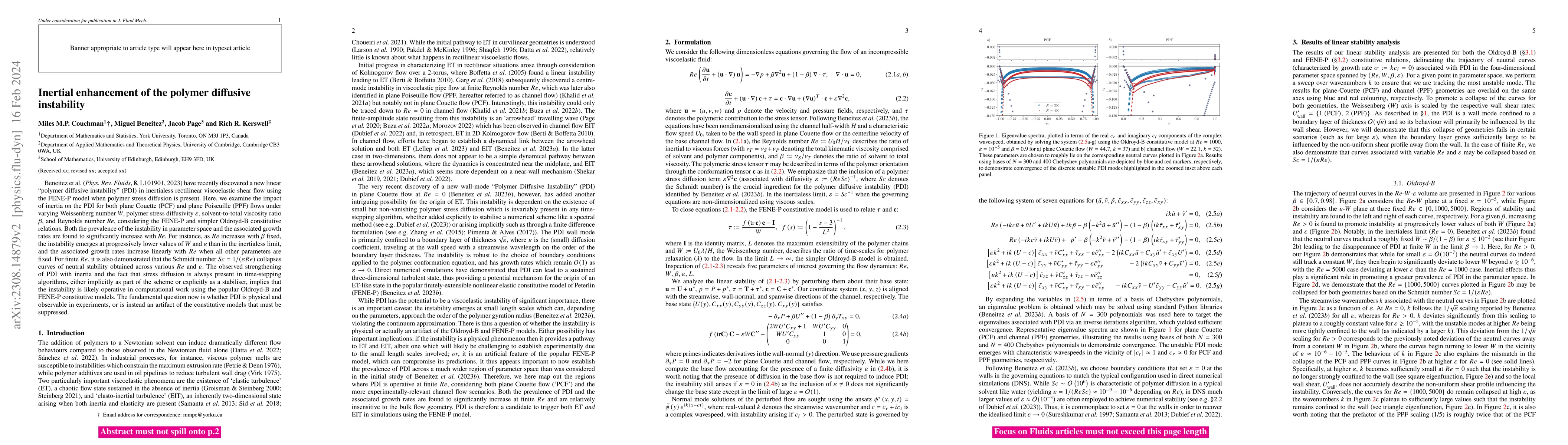 Thumbnail for Inertial enhancement of the polymer diffusive instability