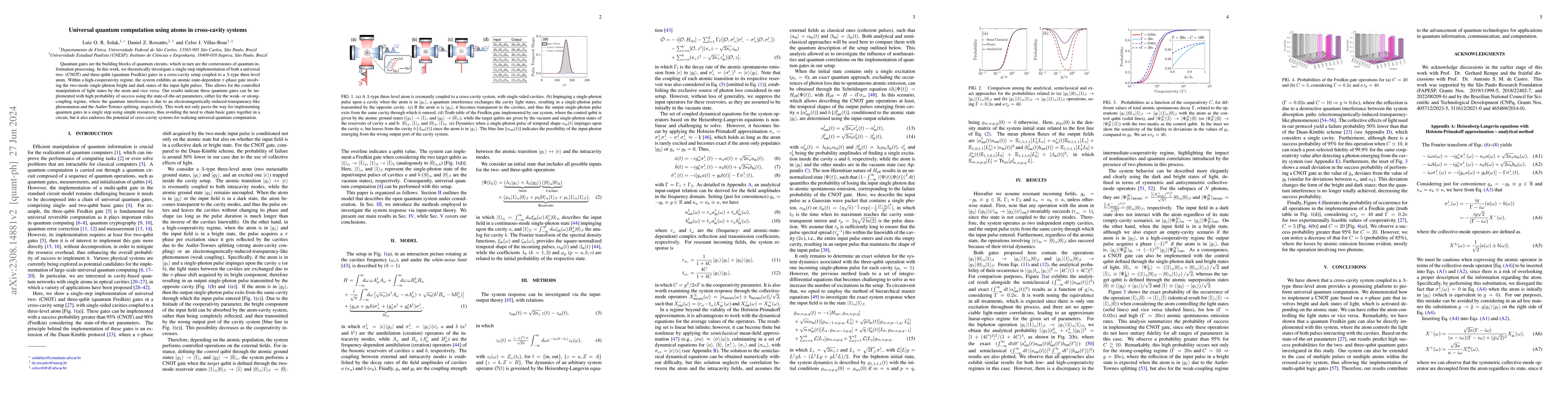 Thumbnail for Universal quantum computation using atoms in cross-cavity systems