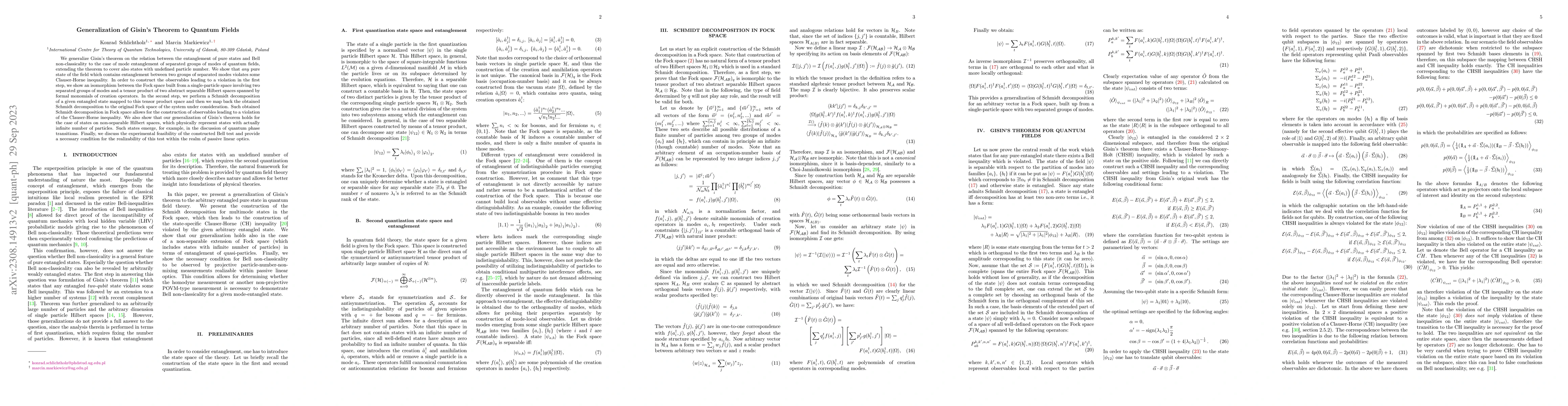 Thumbnail for Generalization of Gisin's Theorem to Quantum Fields