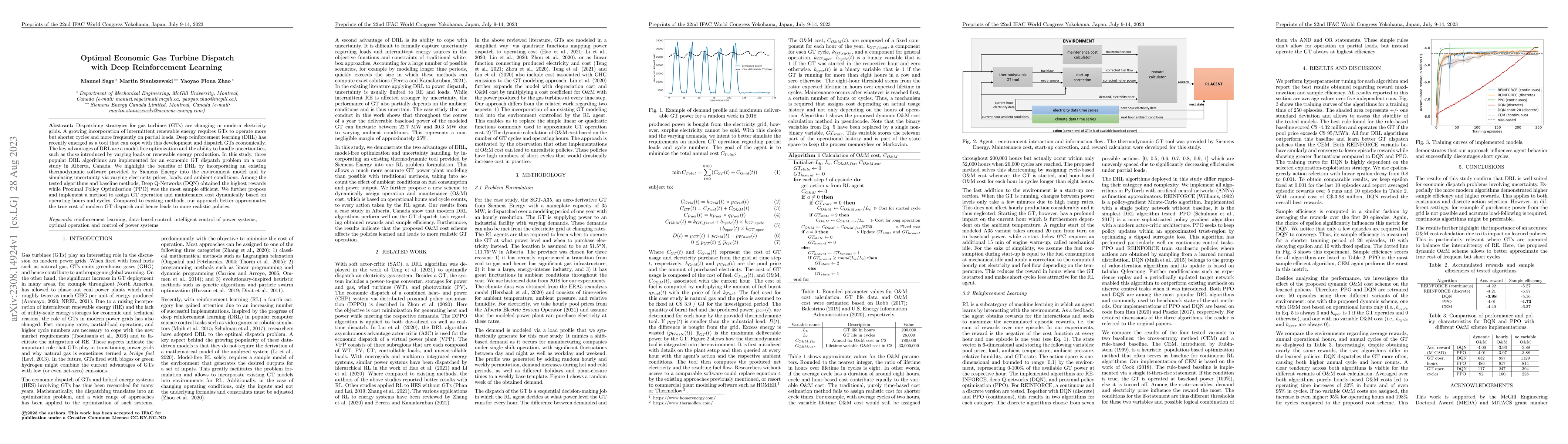 Thumbnail for Optimal Economic Gas Turbine Dispatch with Deep Reinforcement Learning