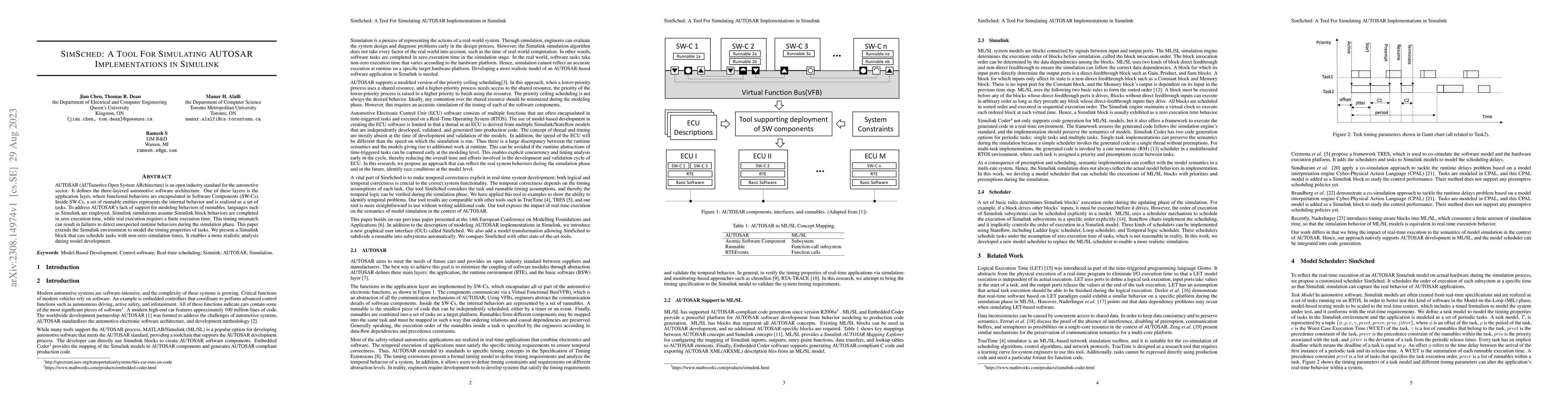 Thumbnail for SimSched: A tool for Simulating Autosar Implementaion in Simulink