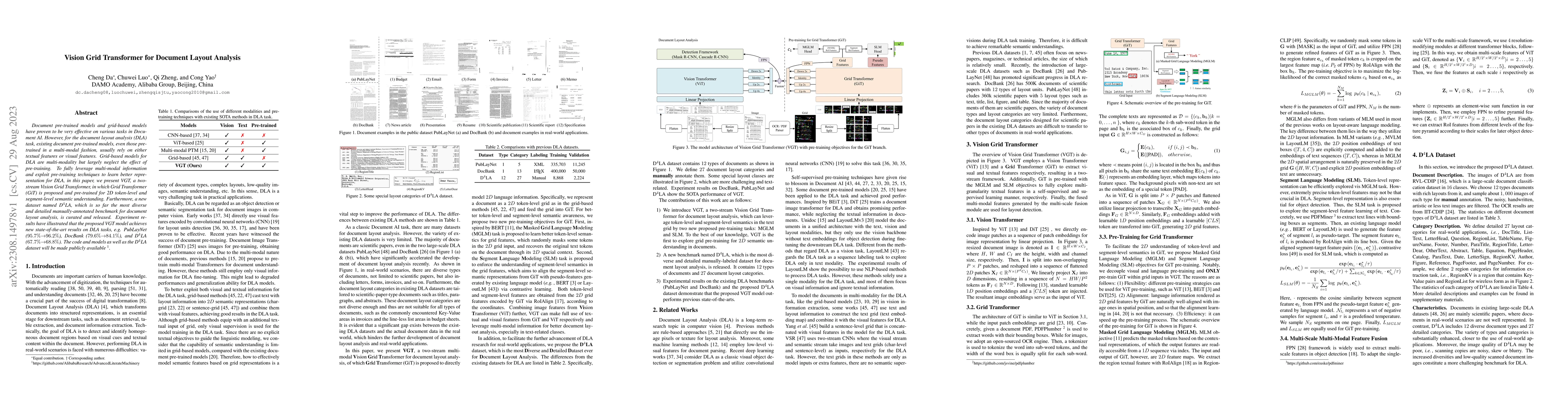 Thumbnail for Vision Grid Transformer for Document Layout Analysis