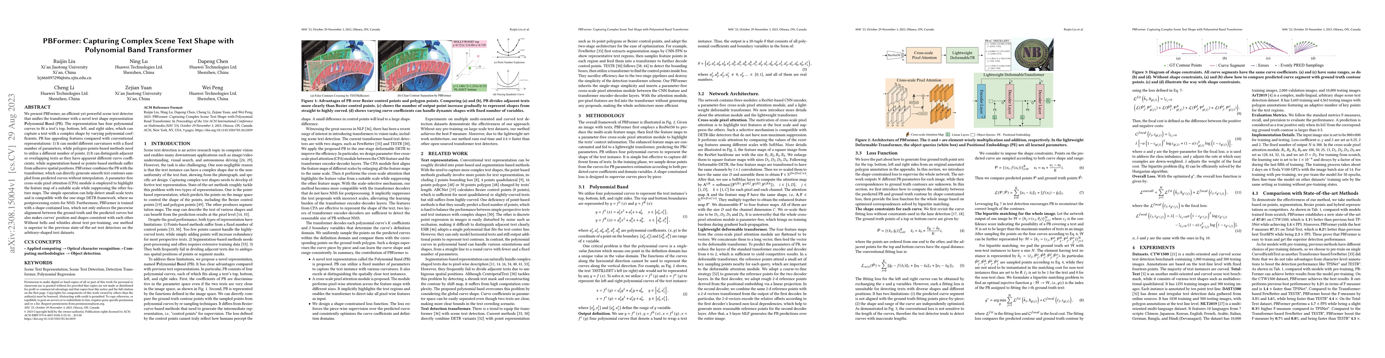 Thumbnail for PBFormer: Capturing Complex Scene Text Shape with Polynomial Band
  Transformer
