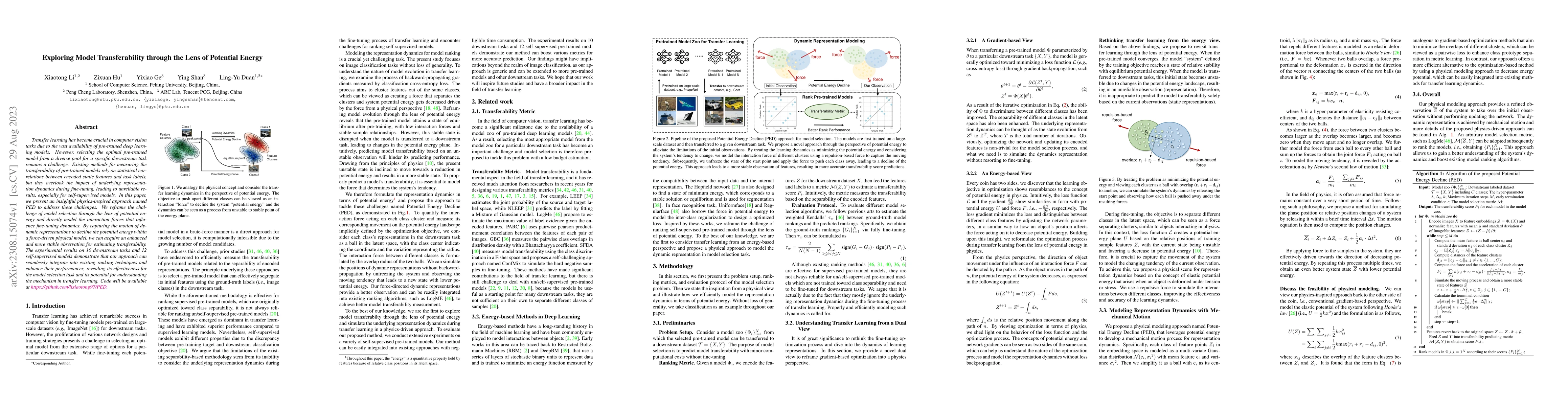 Thumbnail for Exploring Model Transferability through the Lens of Potential Energy