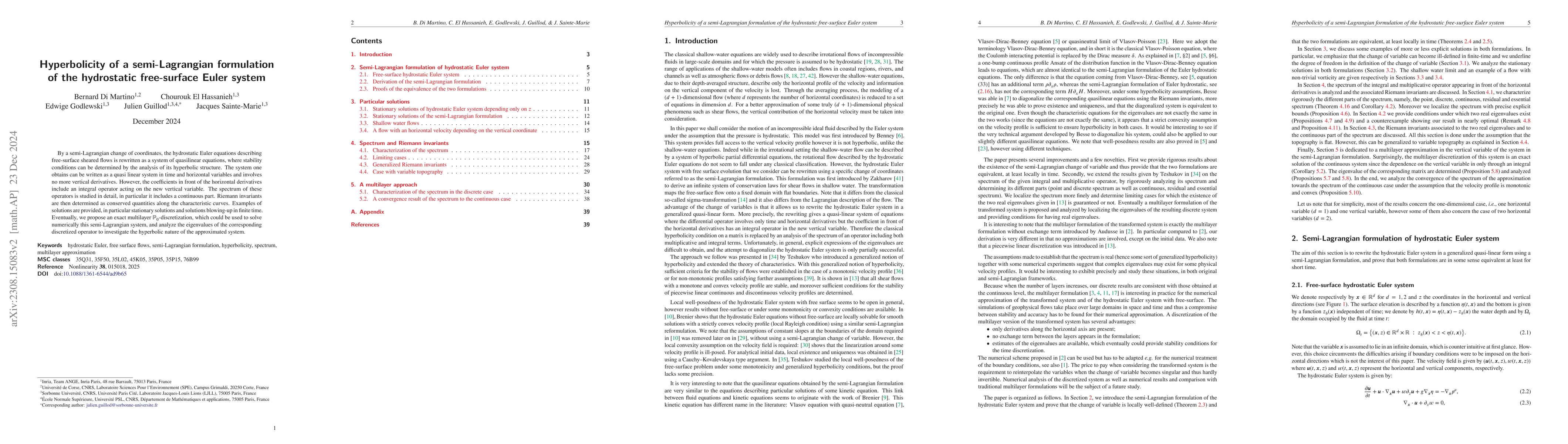 Thumbnail for Hyperbolicity of a semi-Lagrangian formulation of the hydrostatic
  free-surface Euler system