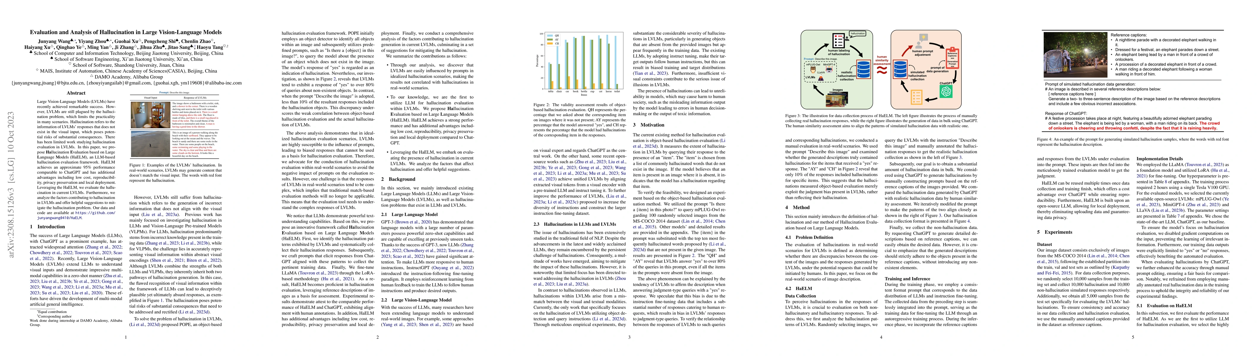 Thumbnail for Evaluation and Analysis of Hallucination in Large Vision-Language Models