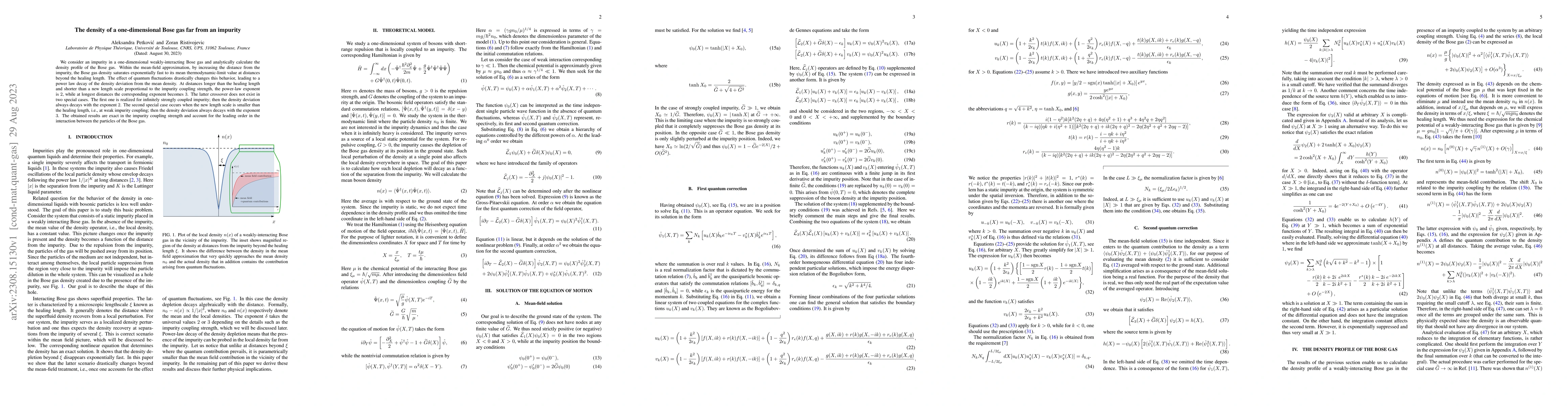 Thumbnail for The density of a one-dimensional Bose gas far from an impurity