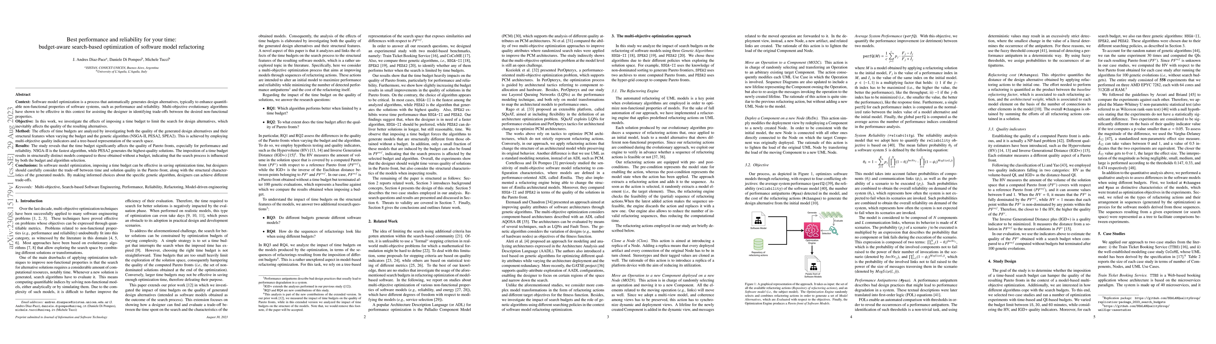 Thumbnail for Best performance and reliability for your time: budget-aware
  search-based optimization of software model refactoring