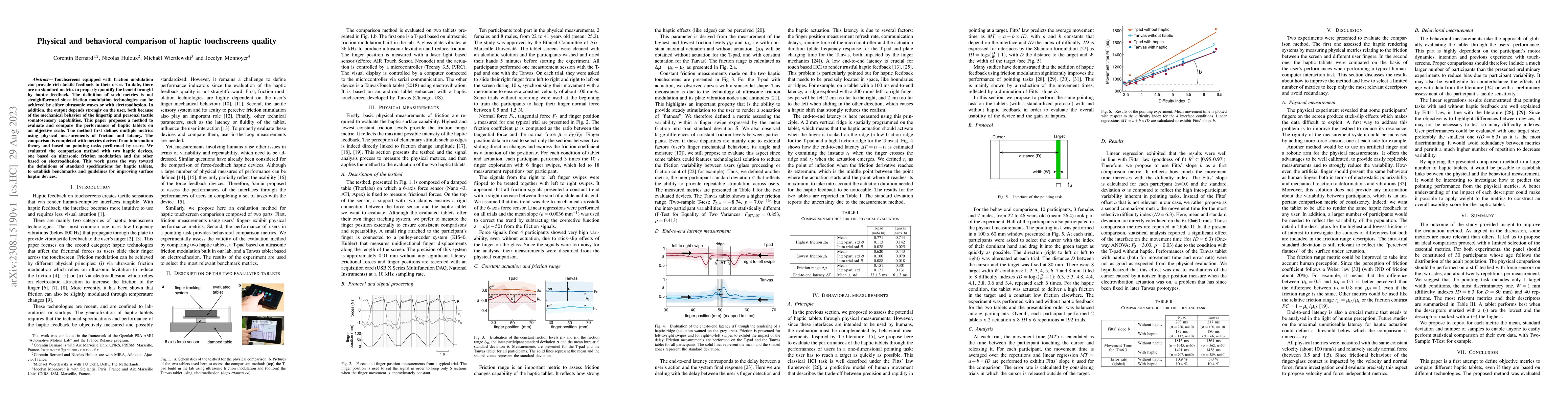 Thumbnail for Physical and behavioral comparison of haptic touchscreens quality