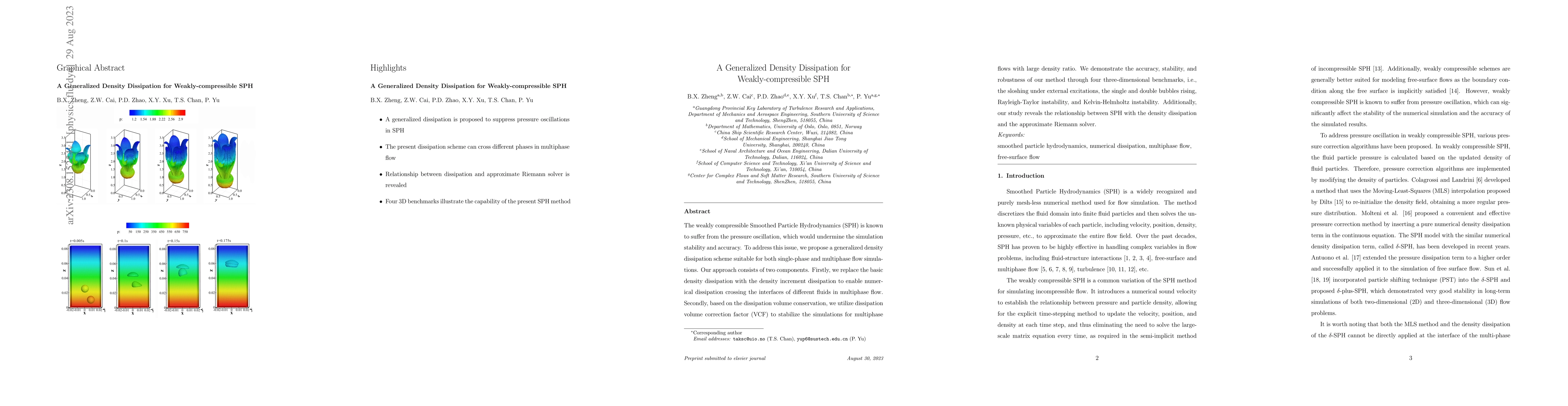 Thumbnail for A Generalized Density Dissipation for Weakly-compressible SPH
