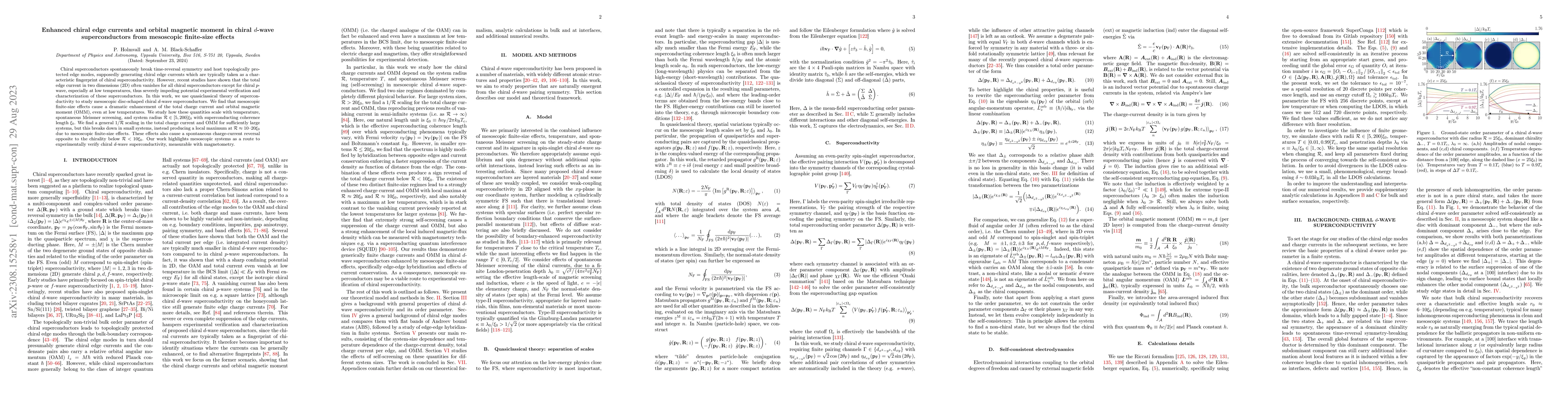 Thumbnail for Enhanced chiral edge currents and orbital magnetic moment in chiral
  $d$-wave superconductors from mesoscopic finite-size effects