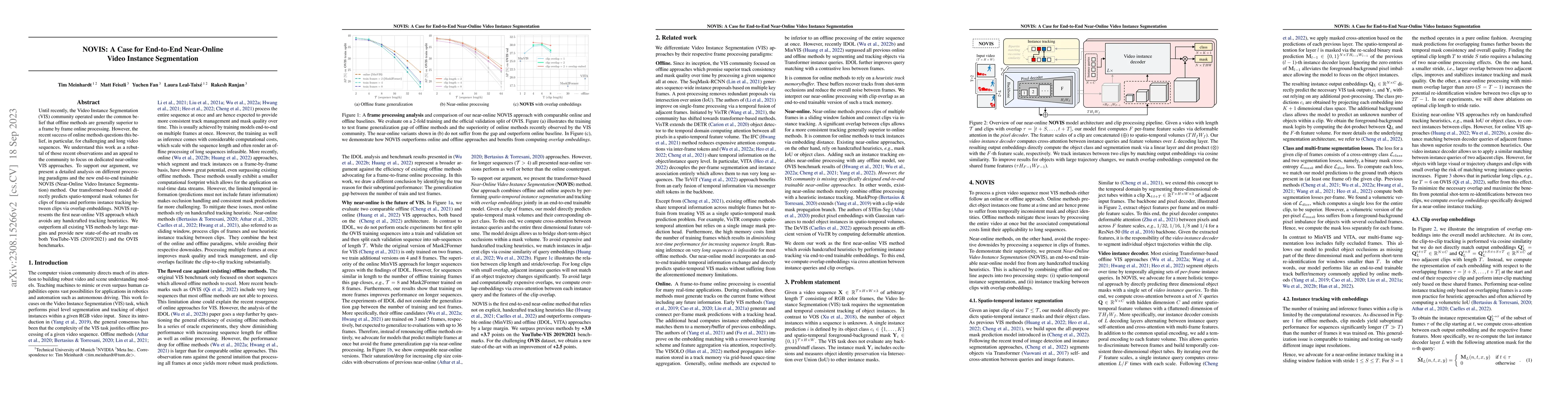 Thumbnail for NOVIS: A Case for End-to-End Near-Online Video Instance Segmentation