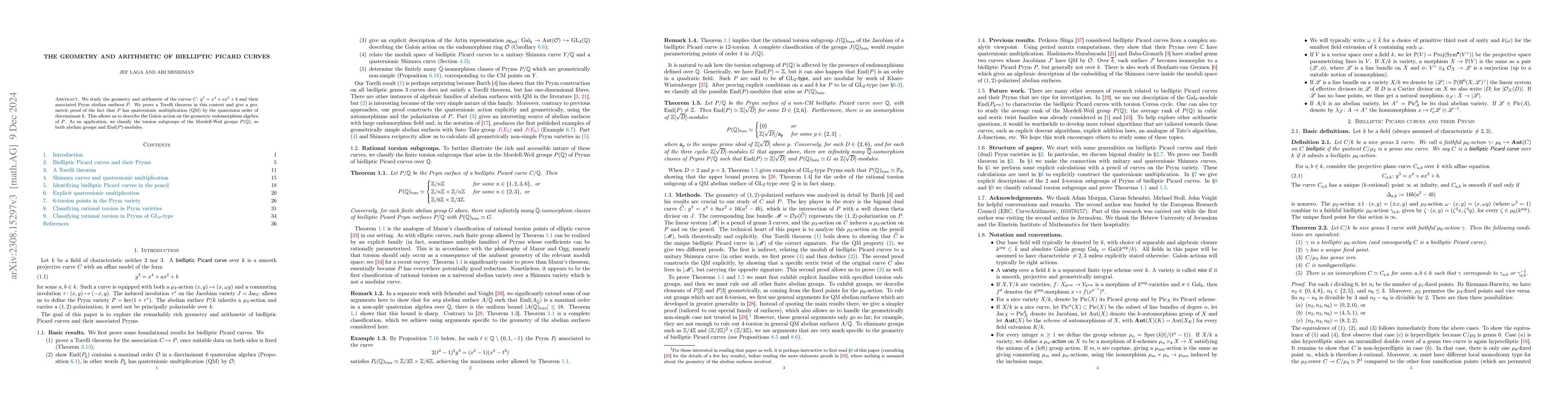 Thumbnail for The geometry and arithmetic of bielliptic Picard curves