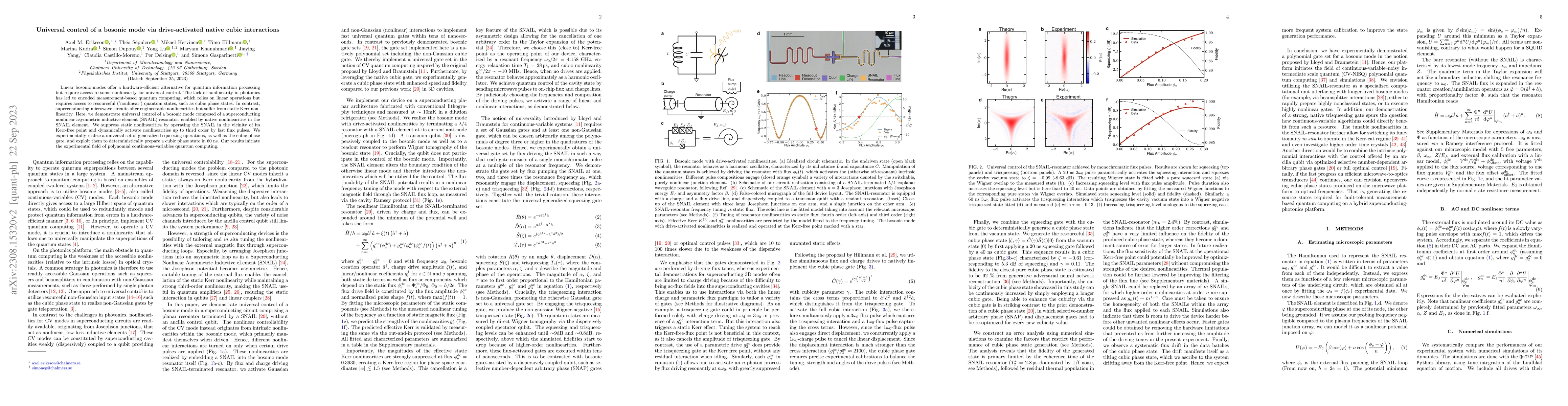 Thumbnail for Universal control of a bosonic mode via drive-activated native cubic
  interactions