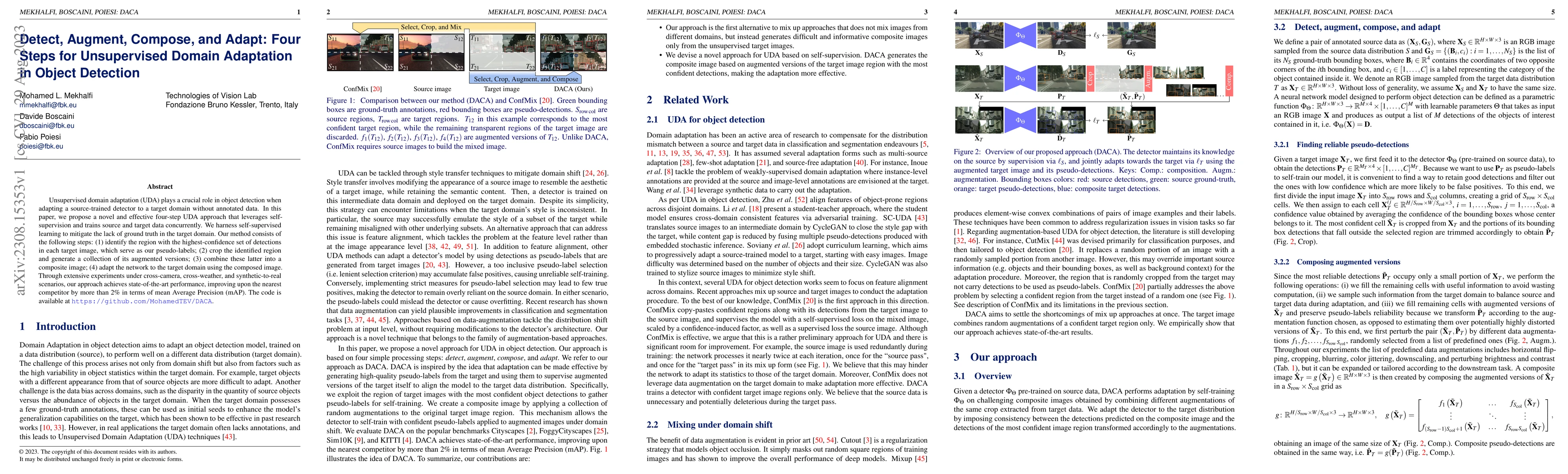 Thumbnail for Detect, Augment, Compose, and Adapt: Four Steps for Unsupervised Domain
  Adaptation in Object Detection