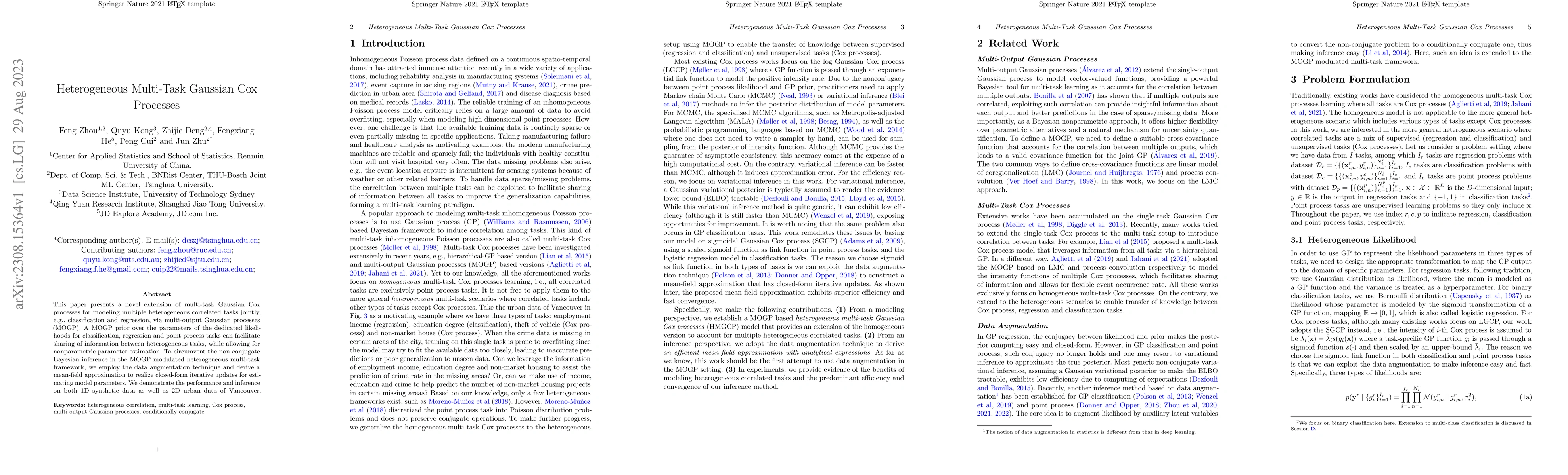 Thumbnail for Heterogeneous Multi-Task Gaussian Cox Processes