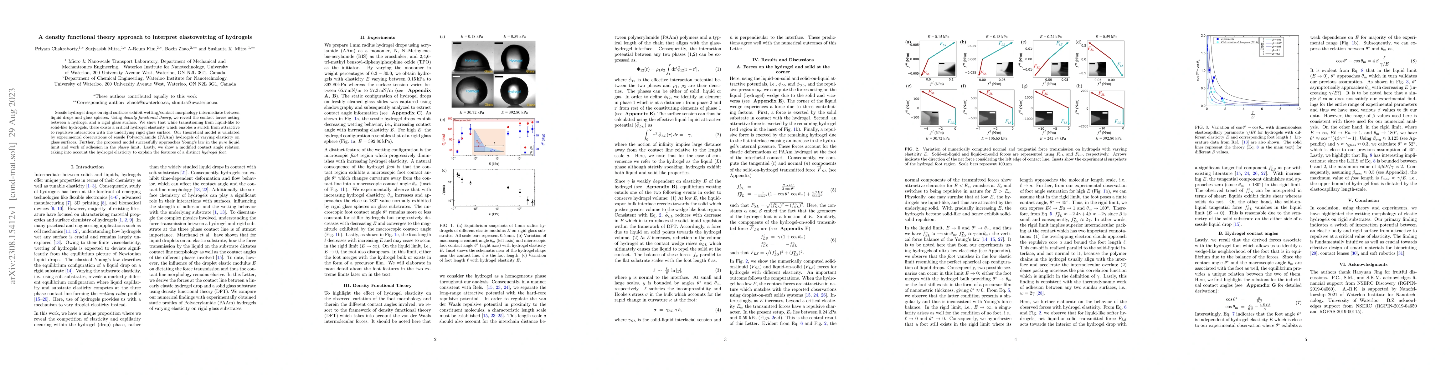 Thumbnail for A density functional theory approach to interpret elastowetting of
  hydrogels