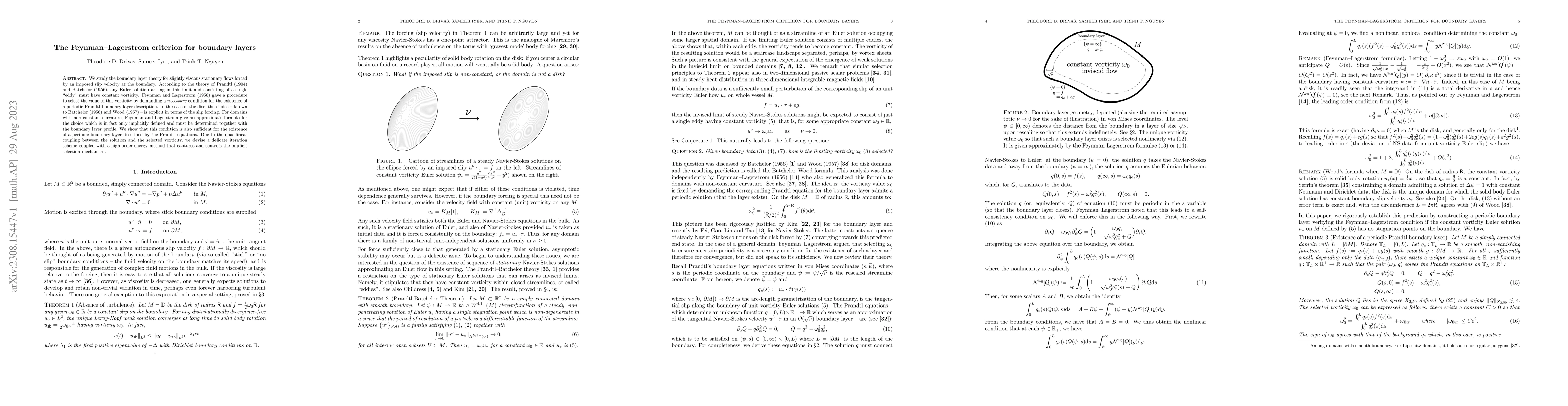 Thumbnail for The Feynman-Lagerstrom criterion for boundary layers