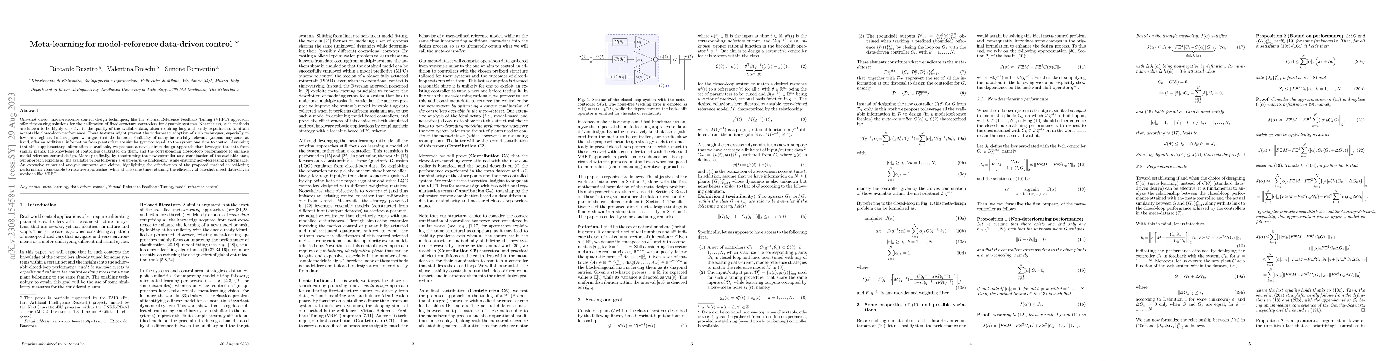 Thumbnail for Meta-learning for model-reference data-driven control