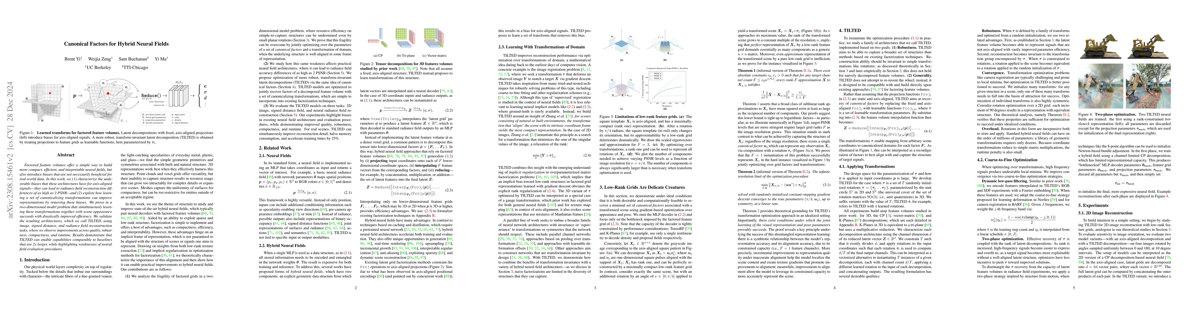 Thumbnail for Canonical Factors for Hybrid Neural Fields