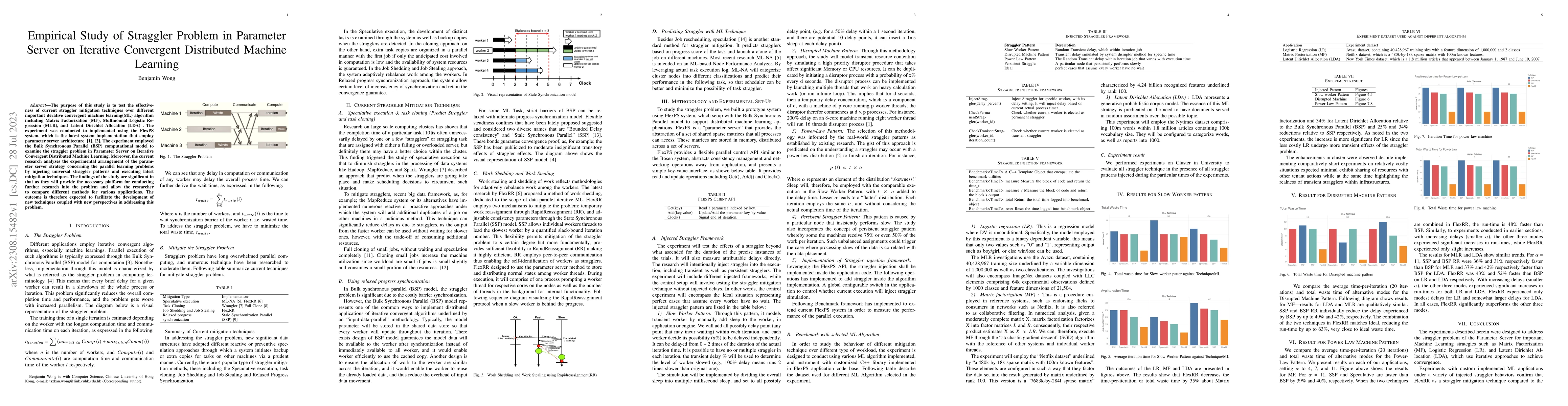 Thumbnail for Empirical Study of Straggler Problem in Parameter Server on Iterative
  Convergent Distributed Machine Learning