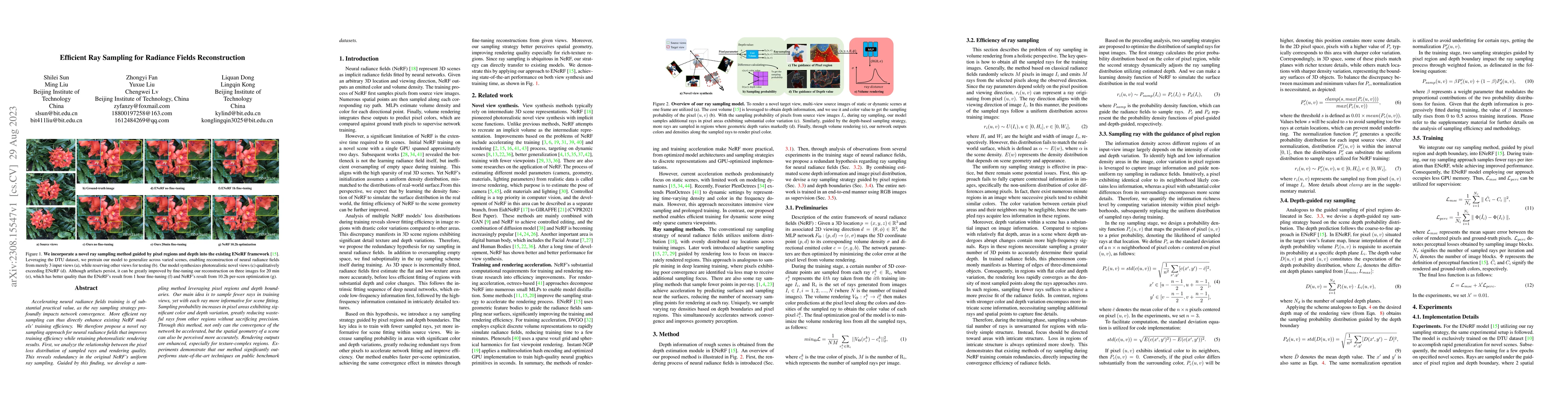 Thumbnail for Efficient Ray Sampling for Radiance Fields Reconstruction