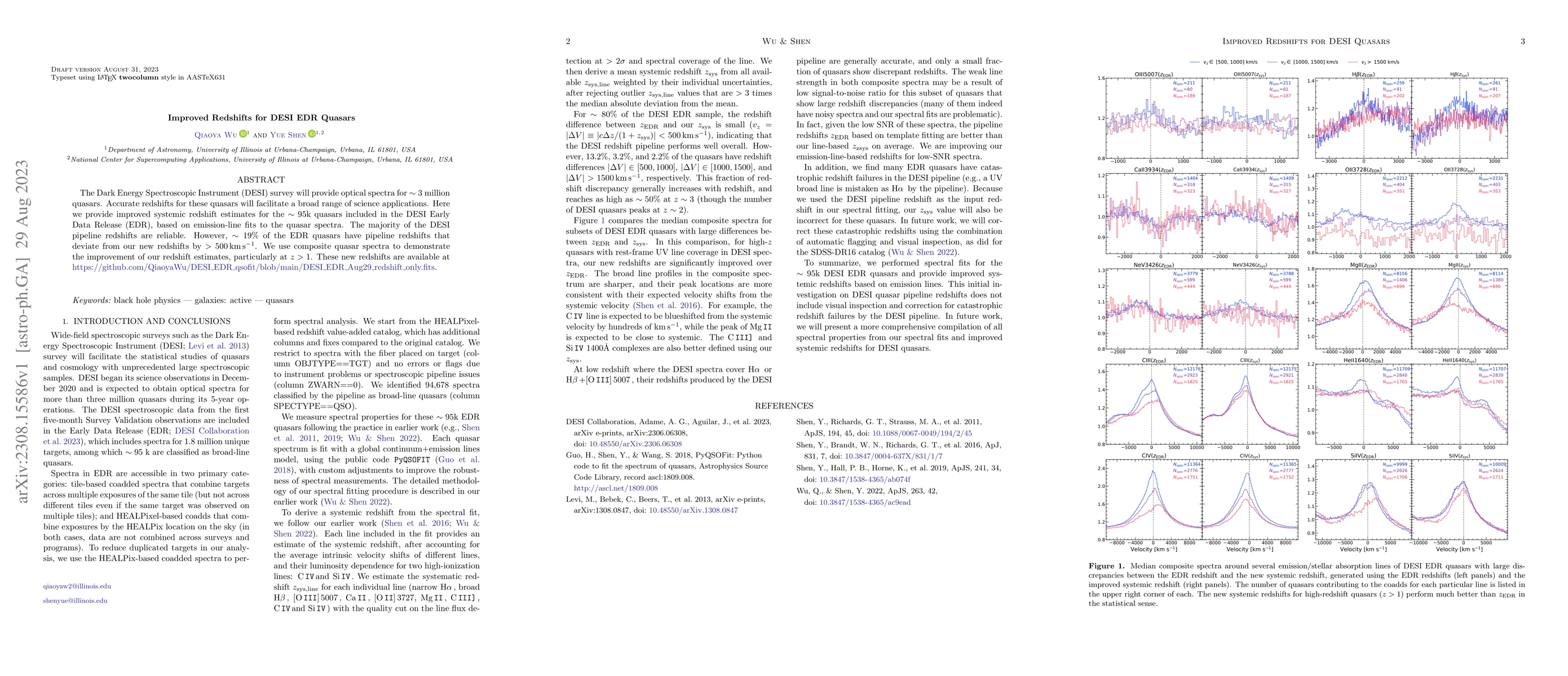 Thumbnail for Improved Redshifts for DESI EDR Quasars