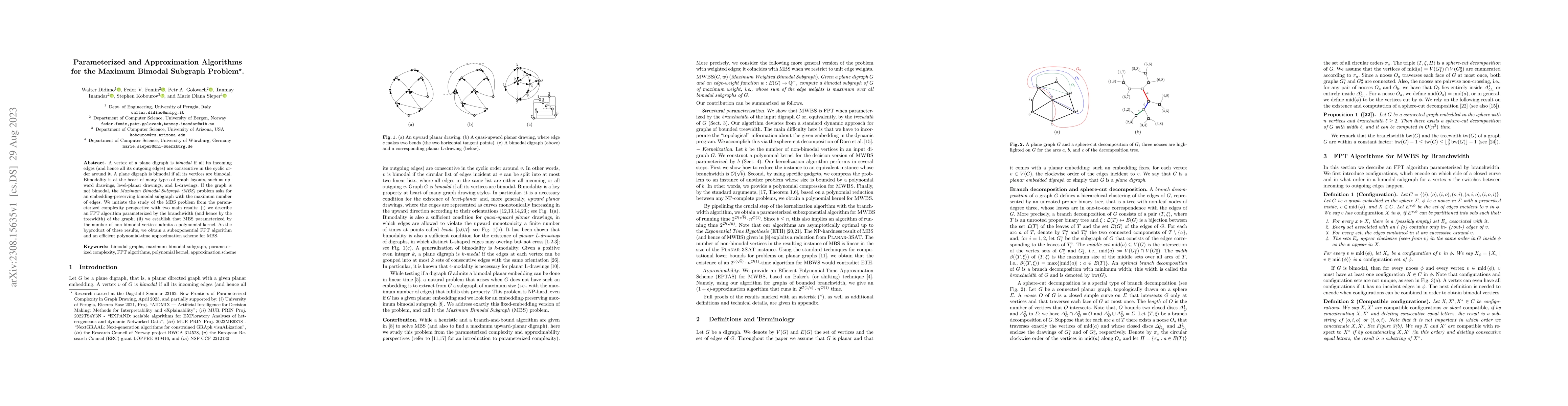 Thumbnail for Parameterized and Approximation Algorithms for the Maximum Bimodal
  Subgraph Problem
