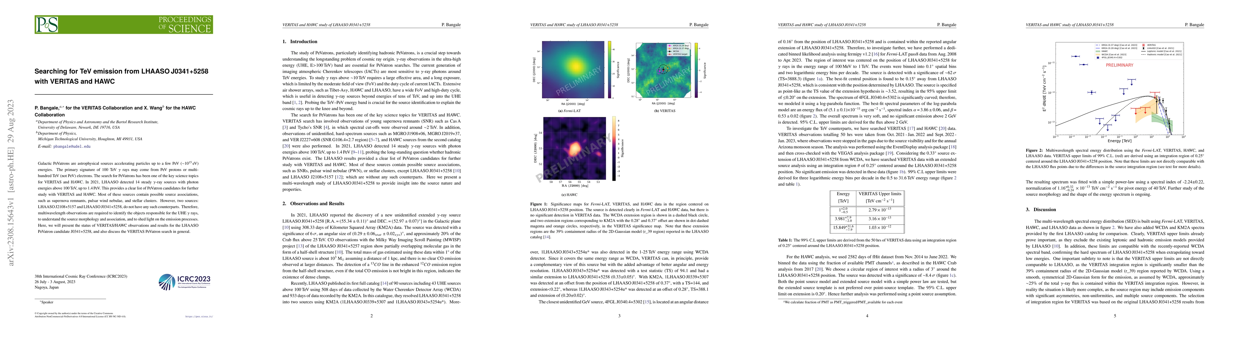 Thumbnail for Searching for TeV emission from LHAASO J0341+5258 with VERITAS and HAWC