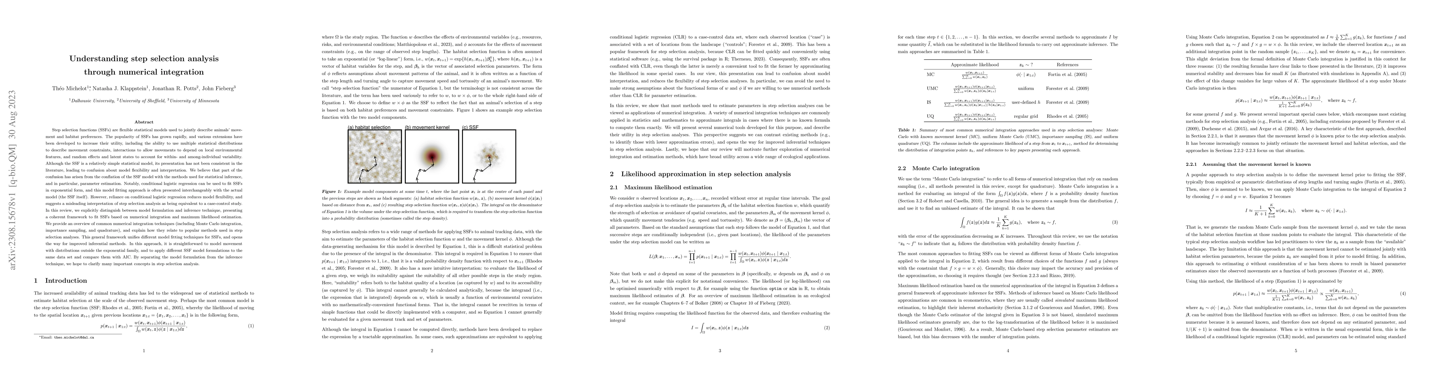 Thumbnail for Understanding step selection analysis through numerical integration