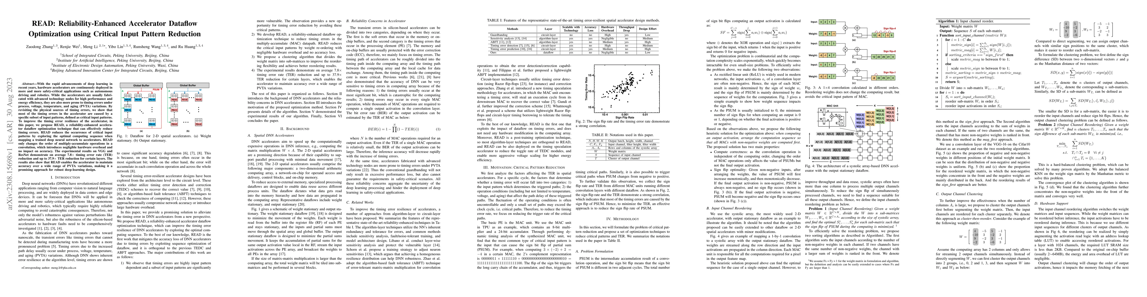 Thumbnail for READ: Reliability-Enhanced Accelerator Dataflow Optimization using
  Critical Input Pattern Reduction