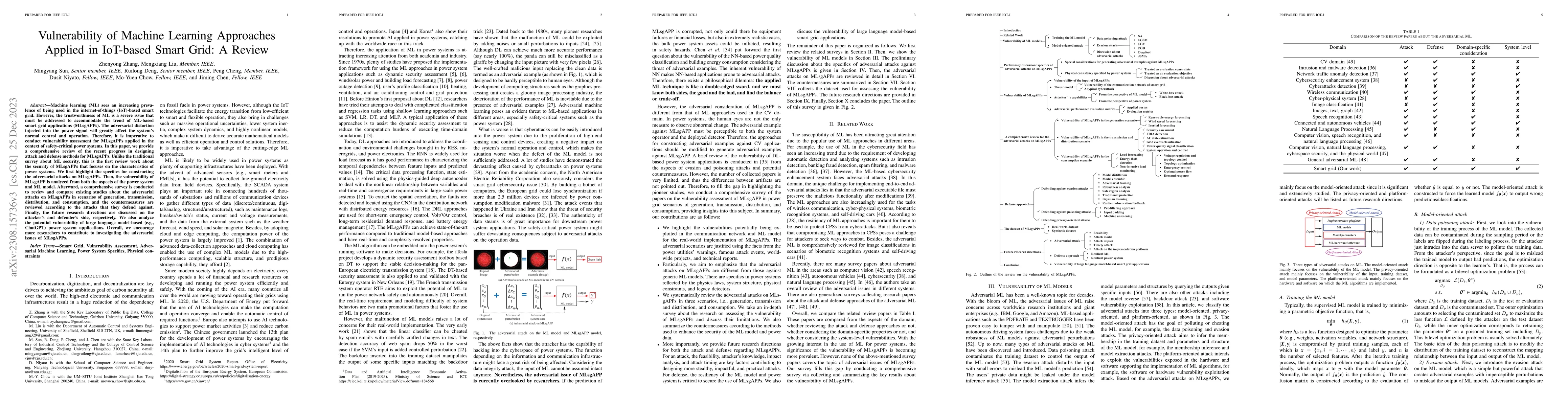 Thumbnail for Vulnerability of Machine Learning Approaches Applied in IoT-based Smart
  Grid: A Review