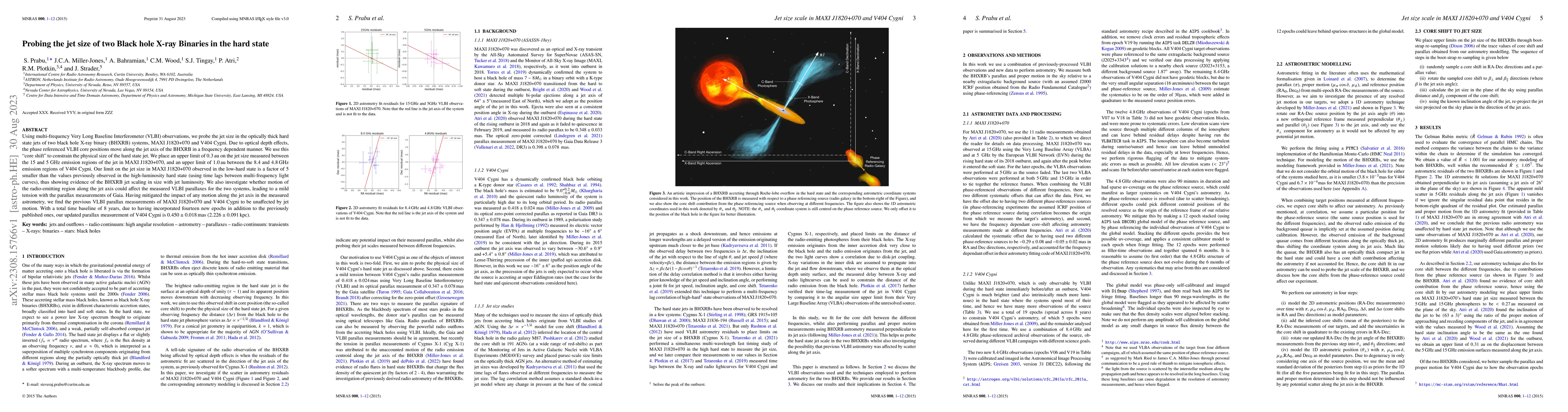 Thumbnail for Probing the jet size of two Black hole X-ray Binaries in the hard state