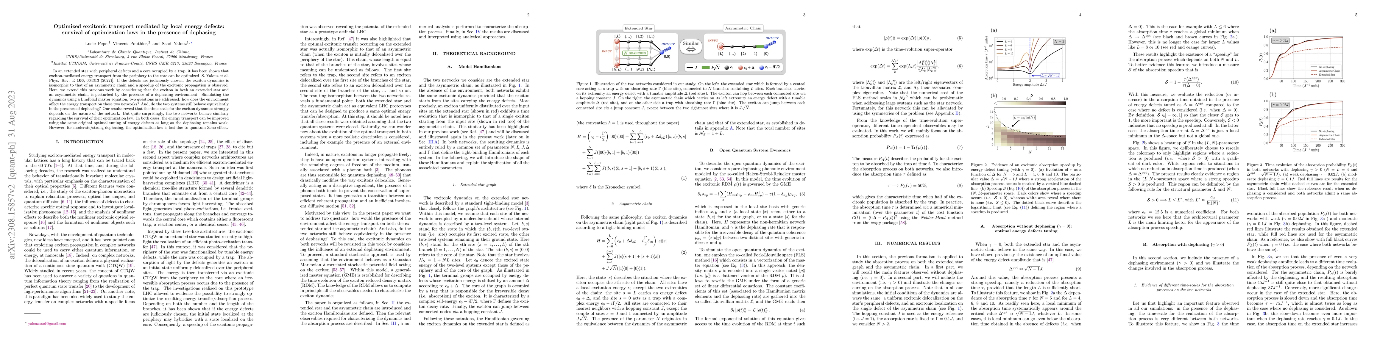 Thumbnail for Optimized excitonic transport mediated by local energy defects: survival
  of optimization laws in the presence of dephasing