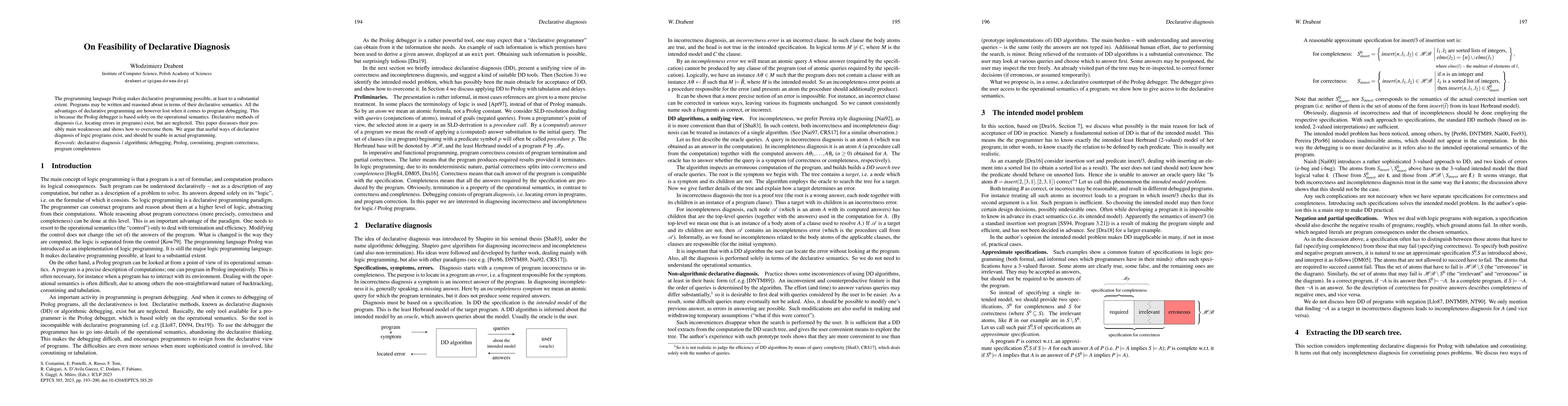 Thumbnail for On Feasibility of Declarative Diagnosis